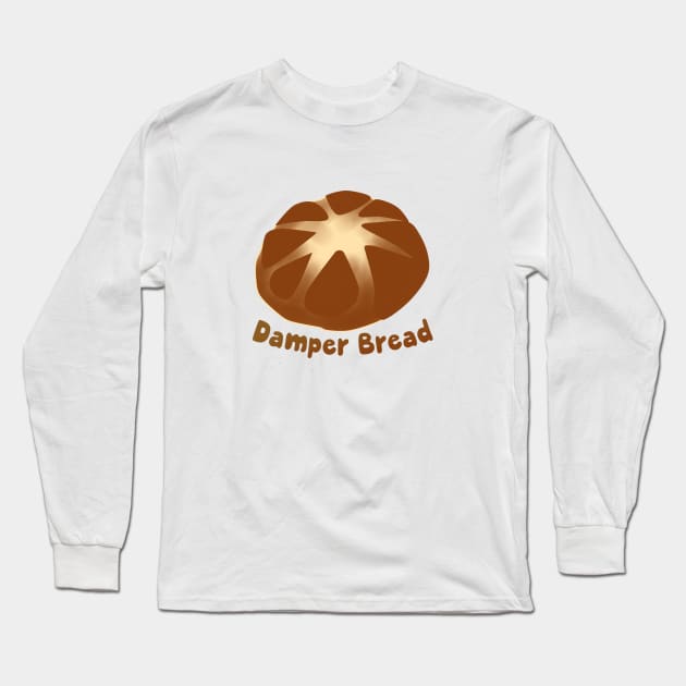 Aussie's Damper Bread by Creampie Long Sleeve T-Shirt by CreamPie